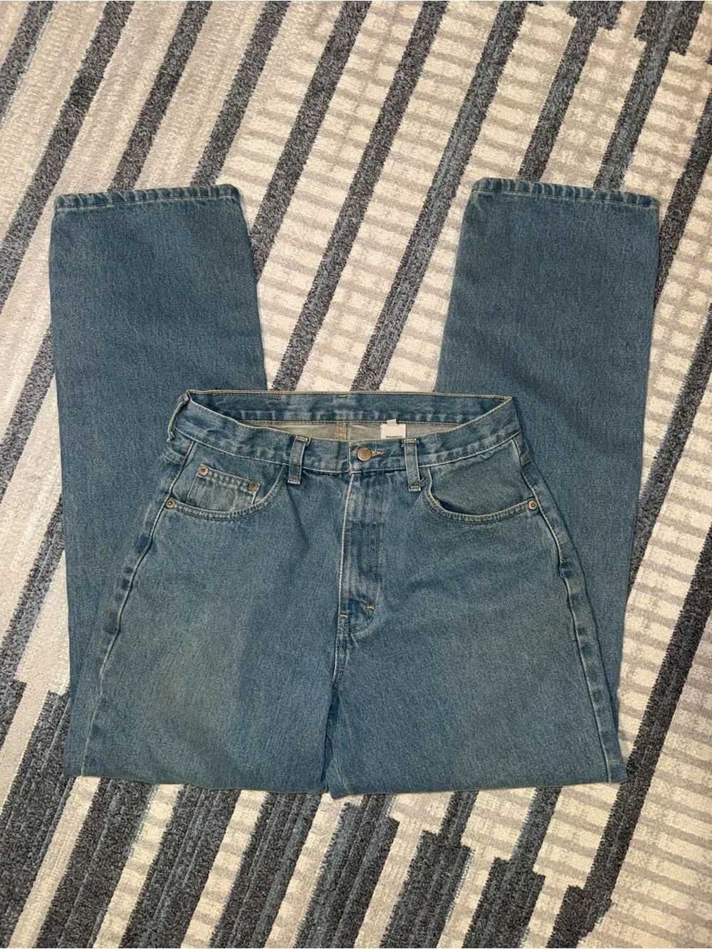 Vintage Bolero Jeans Collection Classic Straight Fit Men's Blue Jeans Size 32
